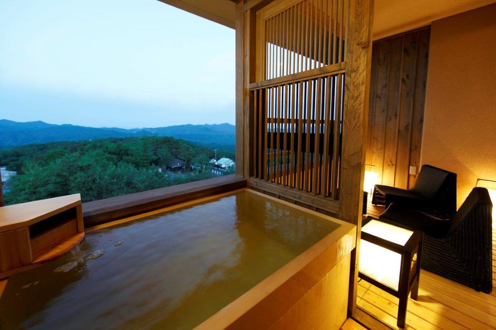 草津温泉で露天風呂付きのお部屋のあるおすすめホテル・旅館第2位　湯宿季の庭