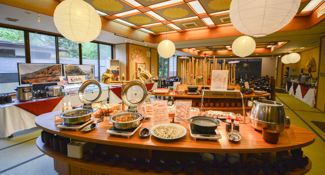 鬼怒川温泉で食べ放題（ビュッフェ）プランがあるお宿第7位：ホテル万葉亭 