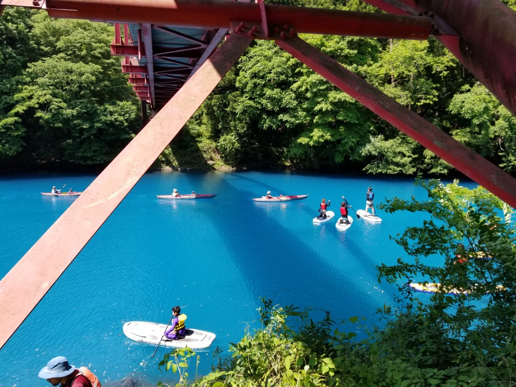 四万　温泉　アクティビティ　第6位　四万湖SUP半日ツアー【グリーンディスカバリー】